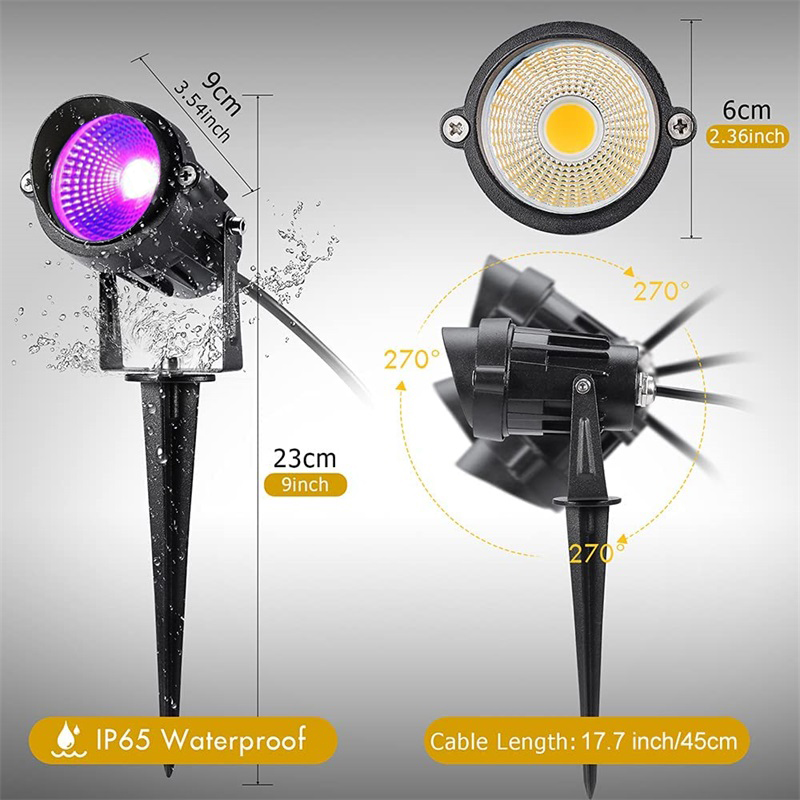 ไฟสปอตไลท์ฮาโลวีนสีดำพร้อมปลั๊ - Outdoor Power Hub บทวิจารณ์และราคา