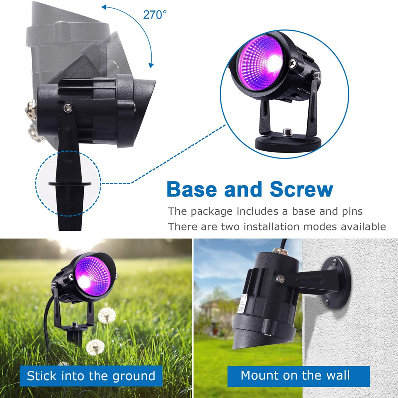 ไฟสปอตไลท์ฮาโลวีนสีดำพร้อมปลั๊ - Outdoor Power Hub บทวิจารณ์และราคา