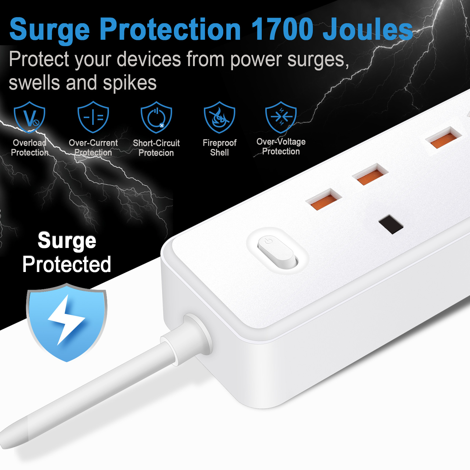 Power Strip ซ็อกเก็ตไฟฟ้า UK ข - Outdoor Power Outlet บทวิจารณ์และราคา
