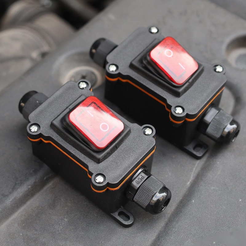 1-2 ชิ้นสายไฟแบบอินไลน์ 12V-24 - Outdoor Power Box Cover บทวิจารณ์และราคา