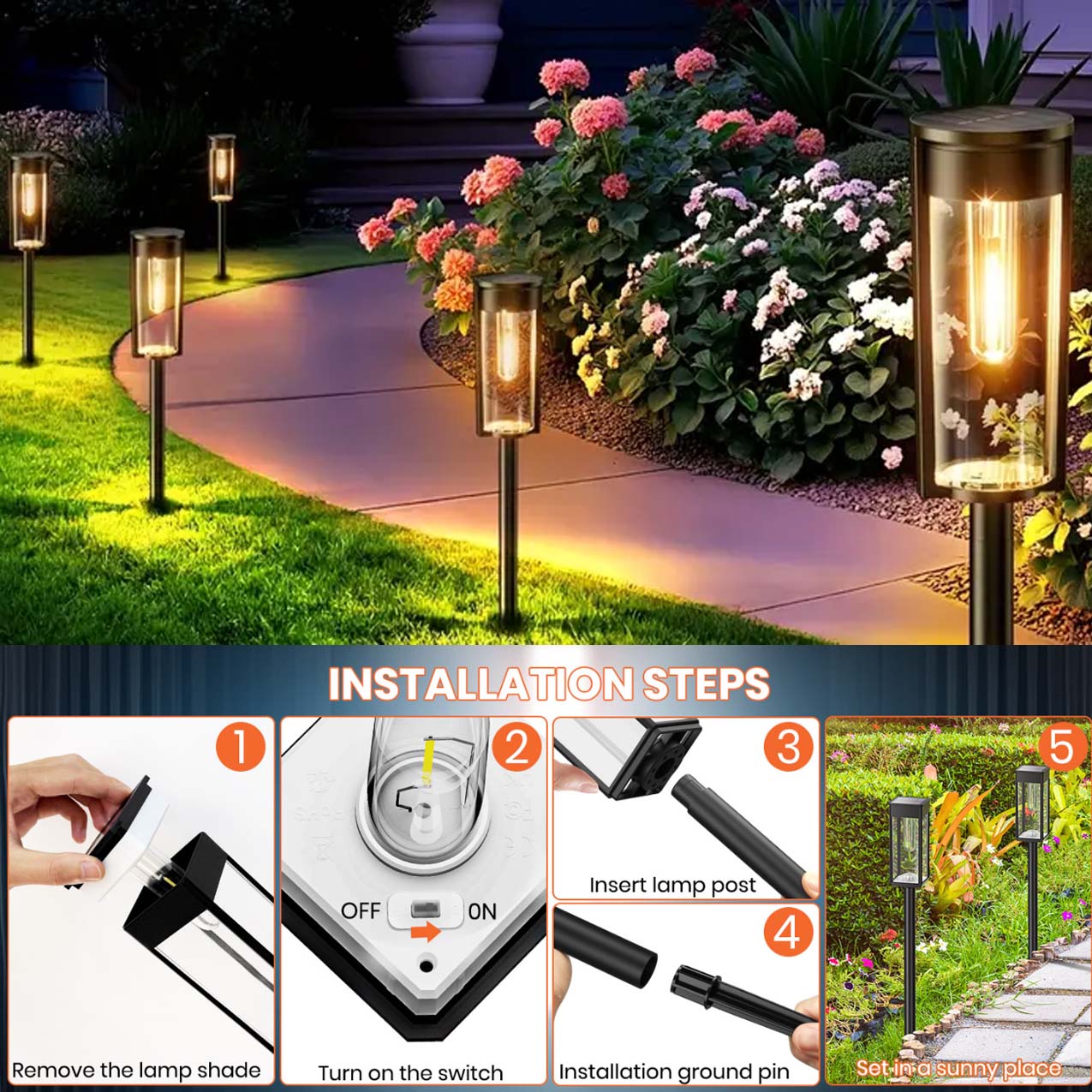 โคมไฟพลังงานแสงอาทิตย์แบบเสียบ - Outdoor Power Hub บทวิจารณ์และราคา