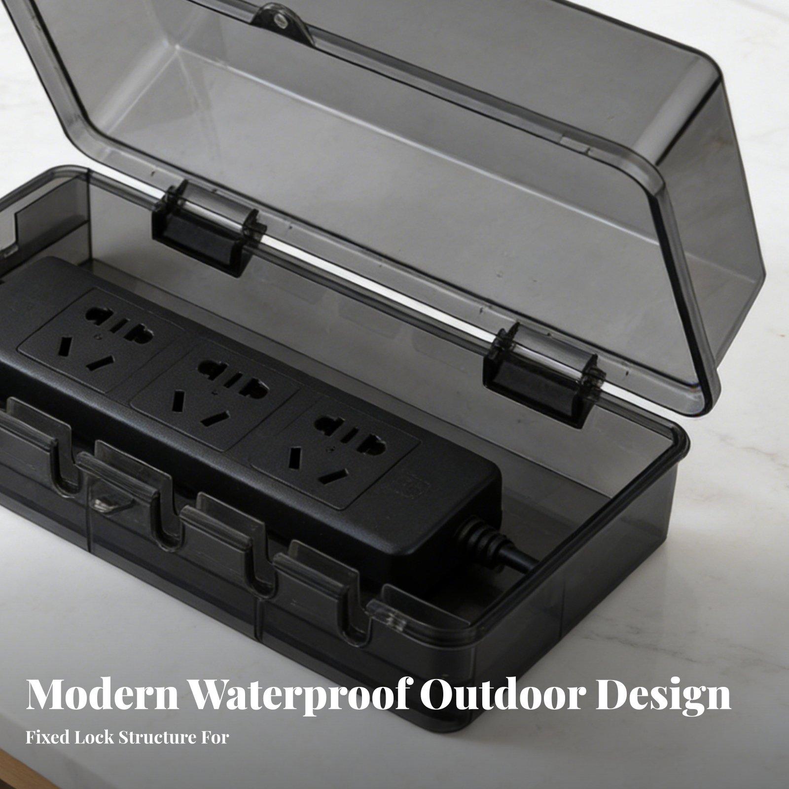 กล่องปลั๊กไฟกันน้ำ ป้องกันฝุ่น - Outdoor Power Box Cover บทวิจารณ์และราคา