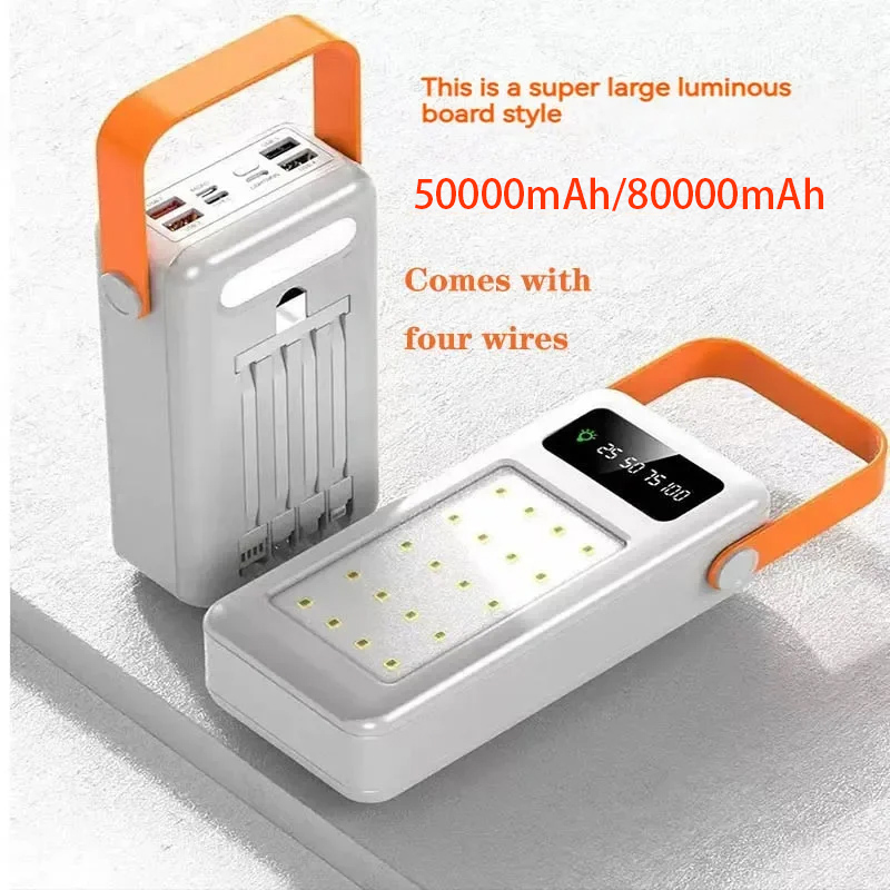 แบตเตอรี่สำรองพกพา 50000mAh 80 - Outdoor Power Bank บทวิจารณ์และราคา