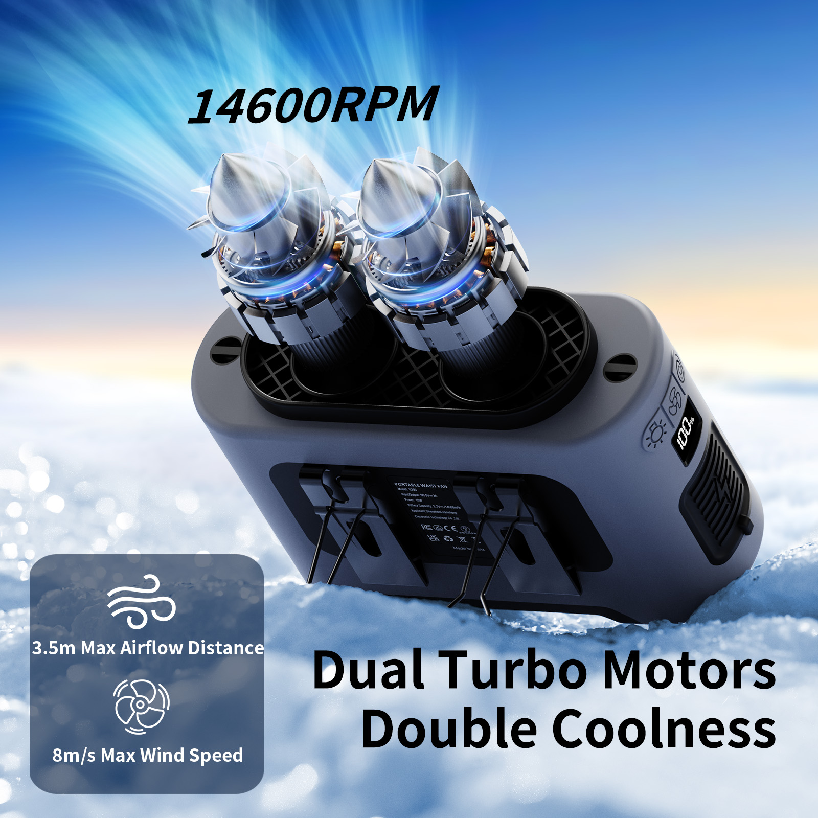 Socool พัดลมคาดเอวพกพา 14500mA - Outdoor Power Hub บทวิจารณ์และราคา