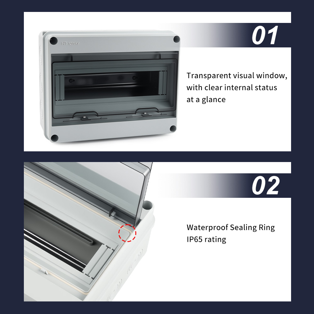 กล่องกระจายไฟฟ้ากันน้ำ HT-5/8/ - Outdoor Power Box Cover บทวิจารณ์และราคา
