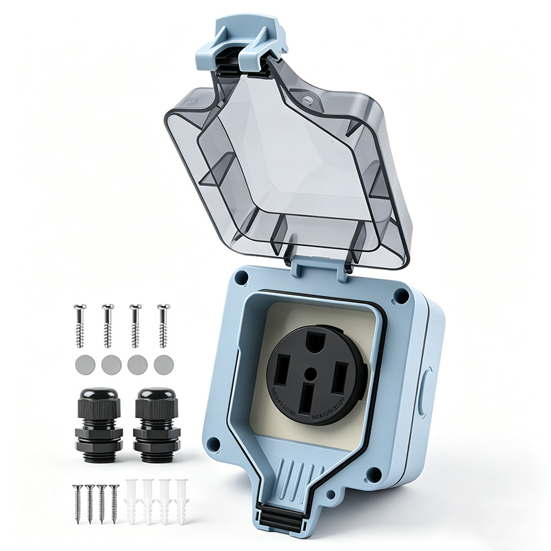 กล่องปลั๊กไฟกลางแจ้งกันน้ำ IP6 - Outdoor Power Outlet บทวิจารณ์และราคา