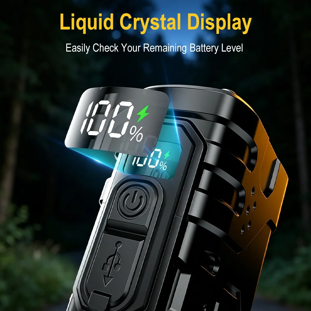 BORUIiT ไฟฉาย LED แบบหมุนมือ E - Outdoor Power For Camping บทวิจารณ์และราคา