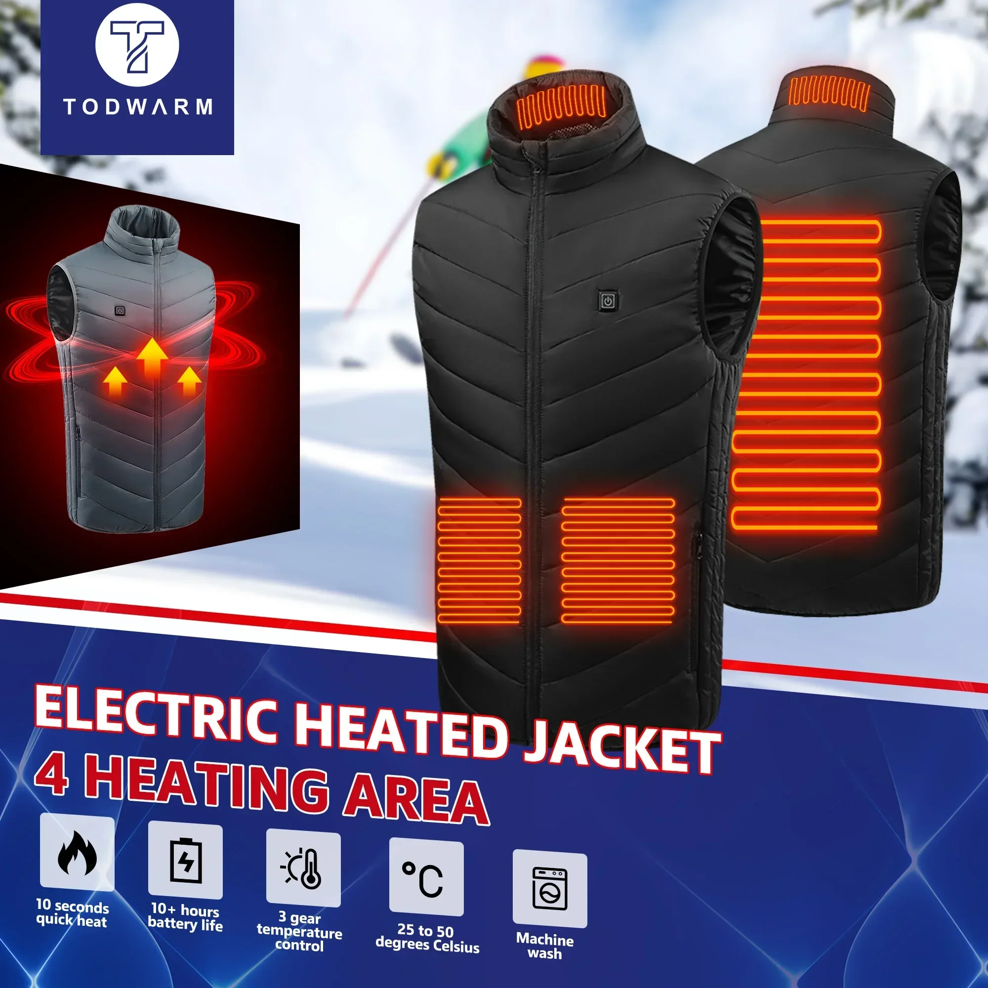 21 เสื้อกั๊กอุ่นไฟฟ้า Heated แ - Outdoor Power Pedestal บทวิจารณ์และราคา