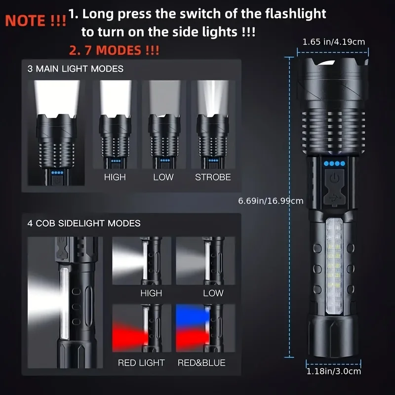 ไฟฉาย LED กำลังสูง พร้อมหน้าจอ - Outdoor Power For Camping บทวิจารณ์และราคา